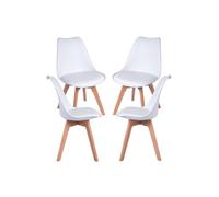 Regalos Miguel - Packs Sillas Comedor - Pack 4 Sillas Synk Basic - Blanco