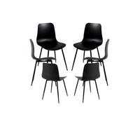 Regalos Miguel - Packs Sillas Comedor - Pack 6 Sillas Bimi - Negro