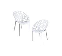 Regalos Miguel - Packs Sillas Jardín - Pack 2 Sillas Nido - Blanco