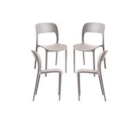Regalos Miguel - Packs Sillas Jardín - Pack 4 Sillas Inis - Gris