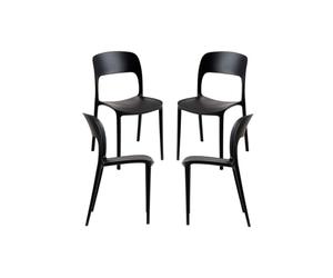 Regalos Miguel - Packs Sillas Jardín - Pack 4 Sillas Inis - Negro