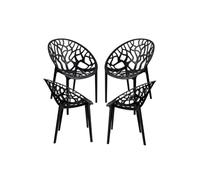 Regalos Miguel - Packs Sillas Jardín - Pack 4 Sillas Nido - Negro
