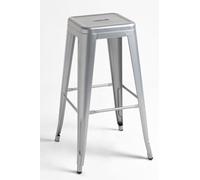 RegalosMiguel Pack 4 Taburetes Torix Altos - Gris metalizado