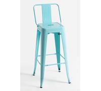 Regalos Miguel - Packs Taburetes Altos - Pack 4 Taburetes Torix Respaldo - Azul Cielo