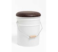 RegalosMiguel Puff Almacenaje con Asa Torix - Blanco