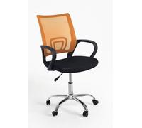 Regalos Miguel - Silla de Oficina Naranja y Negra Midi Pro - Máxima Ergonomía - Ideal para Escritorio y Gaming