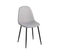 Regalos Miguel - Sillas Comedor - Silla Black Teok Tela - Gris Claro
