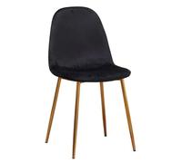 Regalos Miguel - Sillas Comedor - Silla Golden Teok Terciopelo - Negro
