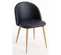 Regalos Miguel - Sillas Comedor - Silla Vint Polipiel - Negro
