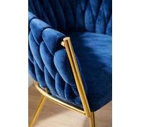 Regalos Miguel - Sillas Comedor - Silla Widny Golden Terciopelo - Azul