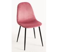 Regalos Miguel - Sillas - Silla Teok Black Terciopelo - Rosa