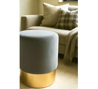 Regalos Miguel - Taburetes Pequeños - Puff Klavel Terciopelo - Gris