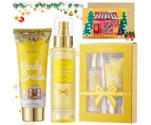 Regalos Mujer Navidad,Set Regalo Mujer, Regalos De Navidad para Mujer Contiene Body Lotion,Bruma Corporal y Tarjeta Navidad,Suave y Agradable,Regalo De Navidad Per La Famiglia e Gli Amici