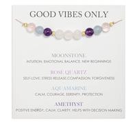 Regalos MUNSKT para Mamá por Venir, Pulsera de Mármol Blanco, Pulsera Ajustable de Cristal Amatista para Mujeres, Regalos de Embarazo para Mamá Esperando