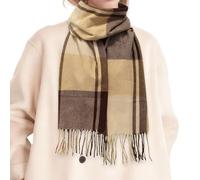 Regalos Navidad Originales para Mujer, Bufanda para Mujer,Regalo Amigo Invisible Cachecol Mulher en Caja, Bufandas de Invierno para Mujer,Chales,Ideas Regalo para El Cumpleaños de Mamá (Marrón café)