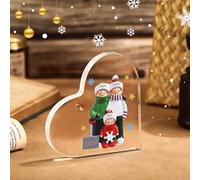 Regalos Navidad Placas Acrílicas Personalizadas con 1-8 Nombres Árboles de Navidad Regalos para Mamá, Papá, Hija, Hijo, Abuela,Amigos (B-3 Nombre)