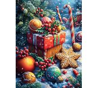 Regalos navideños en el bosque mágico Puzzles 300 Piezas Actividad Familiar Animal de cuento de hadas acompañante Rompecabezas 3D Para Familia Juguete Educativo Aliviar Estrés Decoración Hogar 300 PCS
