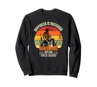 Regalos Occidentales para Vaqueros y Vaqueras, Humo de Pistola sobre Vintage Sudadera
