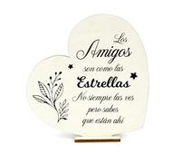 Regalos Originales para Amigos, Regalos para Navidad, Placa de Madera Corazón, Regalo Hombre Navidad, Regalo Cumpleaños Hombre, Regalos Amigo Invisible Hombre, Regalos Personalizados para Hombre