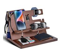 Regalos Originales para Hombre, Regalo para Hombre, Organizador Mesita de Noche Estación de Acoplamiento de Teléfono, Dia del Padre Regalos, Regalo Hombre, Regalo Cumpleaños Hombre, Regalo Papa