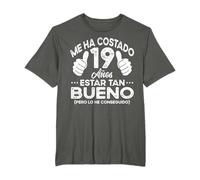 Regalos Originales para Mujer Hombre Chico Chica 19 Cumpleaños Regalo Años Divertido Decoración Vintage 2003 Camiseta Unisex-adultos Unisex S Manga Larga Jersey Negro Talla S