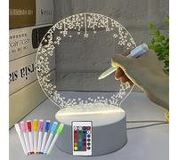 Regalos Originales Para Mujer, Lampara Mesita Noche Niña, Luz Presença Bebe Infantil, Regalo de Madre Cumpleaños Parejas Aniversario Bebes Recien Nacidos Diy Tableta De Escritura Regalo (Estrella)