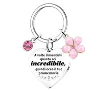 Regalos originales para mujer llavero para mujer, relleno de calcetines para ella, regalo de agradecimiento para novia, esposa, mejor amiga, colegas, bonito regalo secreto de Navidad (Italiano)