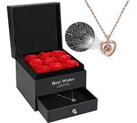 Regalos Originales para Mujer Rosa Eterna Regalo Cumpleaños Mujer Rosa Preservada Eterna Hecha a Mano Jabón de Flores Eternas Caja de Joyería Regalo Cumpleaños Madre Amiga Novia Aniversario Navidad