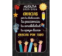 Regalos Originales Para Profesores: Agenda maestra infantil primaria guardería fin curso , 12 meses , una semana en 2 páginas