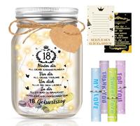 Regalos para 18 cumpleaños niña niño, luz LED para botella de cumpleaños, Botella de luz LED con frase, Embalaje para Regalos de Dinero, Regalos personalizados para amigos