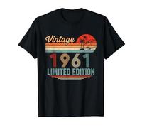 Regalos para 61 años Vintage 1961 Edición Limitada 61 Cumpleaños Camiseta gráfica económica