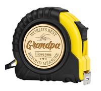 Regalos para abuelo, abuelo, regalos de nietos, regalos de cumpleaños para abuelo, herramienta genial para carpintero, regalos para abuelo, día del padre, cinta métrica grabada divertida de 10 pies