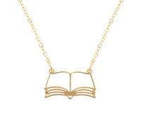 Regalos para amantes de los libros para mujeres, collar de libro abierto, collar de gusano de biblioteca, regalos de bibliotecario, regalos de lectura, regalos de club para amantes de los libros,