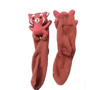 Regalos para chicas adolescentes, calcetines originales lindos y feos de 3D tejidos con animales, regalos de Navidad de perezosos, regalos para mujeres, conejos, koalas, vacas de las Tierras Altas