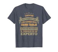 Regalos para CHOFER - por Supuesto Que Hablo Conmigo Camiseta, Hombre, Azul Jaspeado, 3XL