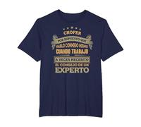 Regalos para CHOFER - por Supuesto Que Hablo Conmigo Camiseta, Hombre Tallas Grandes, Azul Marino, 6X Alto