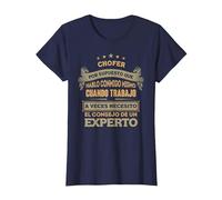 Regalos para CHOFER - por Supuesto Que Hablo Conmigo Camiseta, Mujer, Azul Marino, XS