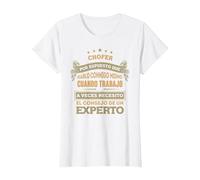 Regalos para CHOFER - por Supuesto Que Hablo Conmigo Camiseta, Mujer, Blanco, S