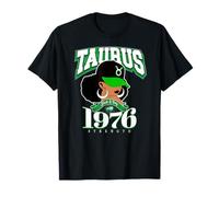 Regalos para cumpleaños de Afro Queen Zodiac de Taurus, 1976, para Almas atrevidas Camiseta