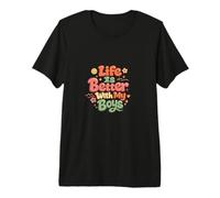 Regalos para el día de la Madre Life Is Better with My Boys Boy Mom Camiseta Premium