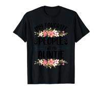 Regalos para el día de la Madre My Favorite People Call Me Auntie Camiseta gráfica económica, Hombre, Negro, M