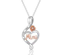 Regalos para el día de la madre para mujeres, abuela, tía, Mimi, Gigi Nana, regalo para madrastra, esposa, corazón infinito, rosa, joyería, San Valentín, Navidad, Pascua, cumpleaños, graduación