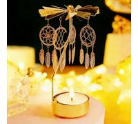 Regalos para el Día de la Madre: portavelas Giratorio, portavelas Giratorio Tipo carrusel para Velas de té, Regalo de cumpleaños Original para Mujeres, mamás, Hermanas, Navidad (Dream Catcher)