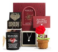 Regalos para el día de San Valentín para ella, regalos románticos para novia, esposa, novio, él, marido, regalos de San Valentín para ella, cestas de regalo de San Valentín para mujeres