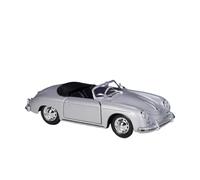 Regalos para El Parsohe 356A Speedster 1 24 Modelo De Coche Simulación Metal Fundido A Presión(Plata)