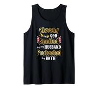 Regalos para Esposas - Bendecidos por Dios y mimados por mi Esposo - Esposas Camiseta sin Mangas