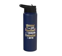 Regalos para esposas - Bendecidos por Dios y mimados por mi esposo - Esposas Stainless Steel Insulated Water Bottle