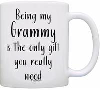 Regalos para Grammy Gifts For Grandma Being My Grammy Is The Only Gift You Really Need 325 ml Taza de café de cerámica Grammy