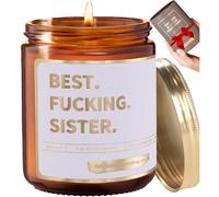 Regalos para hermanas: vela con aroma a lavanda y vainilla para la mejor hermana del mundo. Idea de regalo de cumplea os para hermanas geniales.