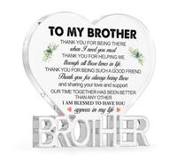 Regalos para hermano de hermana hermano pequeño, regalos de agradecimiento para hermano, graduación, cumpleaños, Navidad, placa acrílica